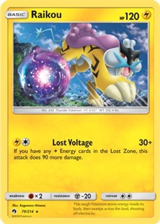 Deck Exclusives Raikou - 79/214 (SM Lost Thunder) #079