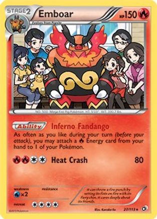 Deck Exclusives Emboar - 27/113 (Legendary Treasures) #027