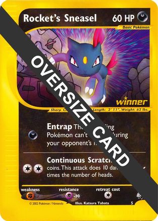 Jumbo Cards Rocket's Sneasel - 5 #005