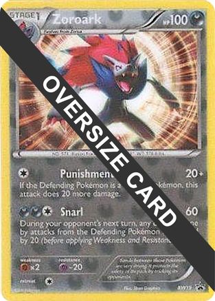 Jumbo Cards Zoroark BW #BW19