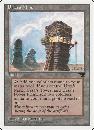 MTG 1x URZA'S TOWER Chronicles *Version Mountains NM* 