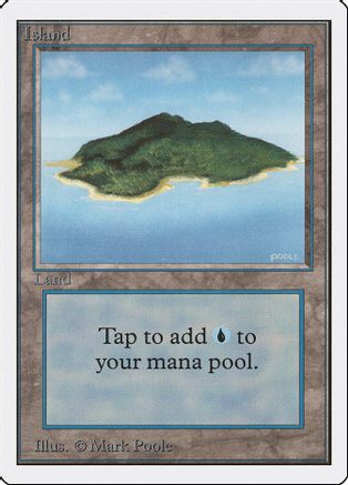 Island (B) - Unlimited Edition - Magic: The Gathering