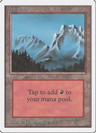 Mountain (B) - Unlimited Edition - Magic: The Gathering