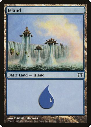 Island (292) - Champions of Kamigawa - Magic: The Gathering