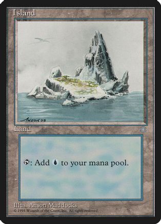 Island (335) - Ice Age - Magic: The Gathering