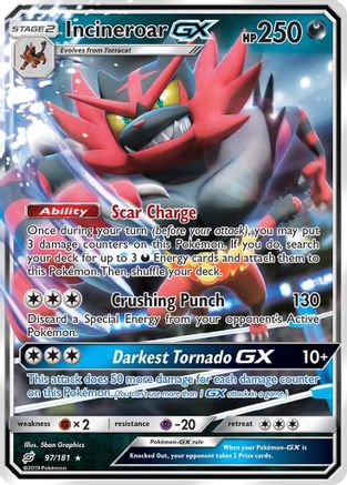 Incineroar GX - SM - Team Up - Pokemon