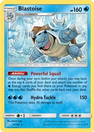 Deck Exclusives Blastoise - 25/181 (Cracked Ice Holo) #025