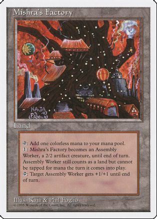 Mishra's Factory - Fourth Edition - Magic: The Gathering