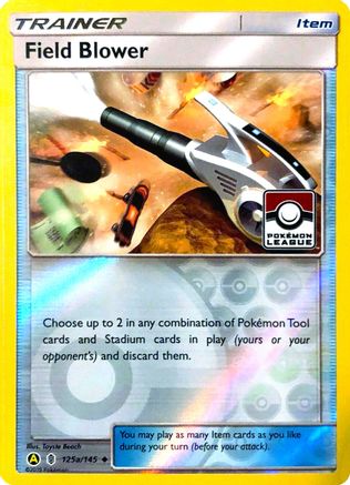 League Promo NM Promo Pokemon 125a/145 3x Field Blower 