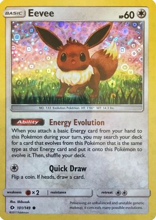 Miscellaneous Cards & Products Eevee - 101/149 (General Mills Promo) #101