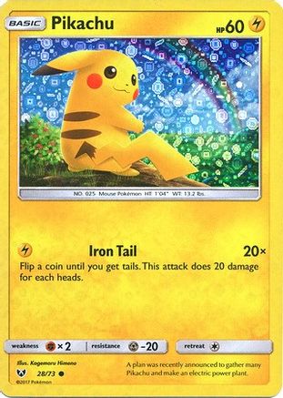 Miscellaneous Cards & Products Pikachu - 28/73 (General Mills) #028