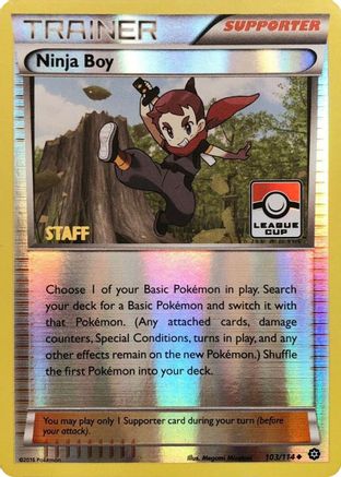 League & Championship Cards Ninja Boy - 103/114 (League Cup) [Staff] #103
