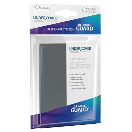 100 ULTIMATE GUARD UNDERCOVER Standard Size CARD SLEEVES Double MTG Perfect Fit 