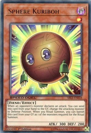 YuGiOh Speed Duel Sphere Kuriboh Mint/NM SS04-ENA15-1st Edition 