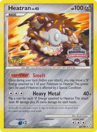 League & Championship Cards Heatran - 30/146 (Regional Championships) [Staff] #030