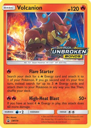 SM Promos Volcanion - SM179 (Prerelease) #SM179