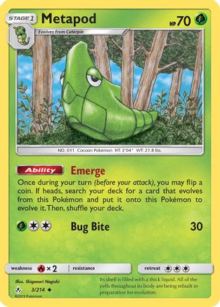 SM - Unbroken Bonds Metapod #3