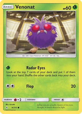 SM - Unbroken Bonds Venonat (9) #9