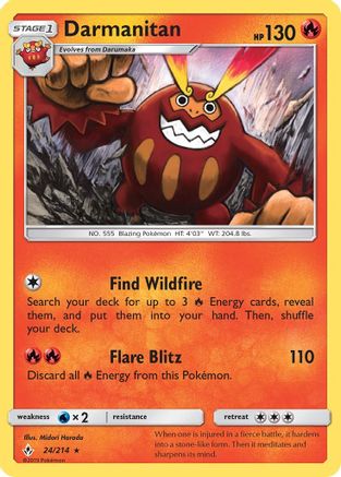 SM - Unbroken Bonds Darmanitan #24