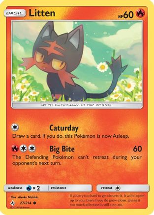 Litten (27) - SM - Unbroken Bonds - Pokemon