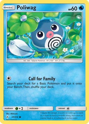 SM - Unbroken Bonds Poliwag (37) #37