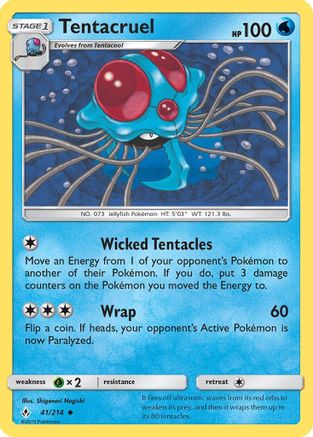 SM - Unbroken Bonds Tentacruel #41