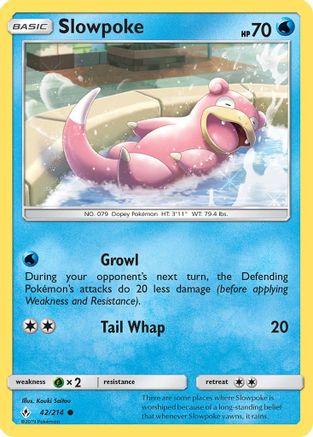 SM - Unbroken Bonds Slowpoke #42