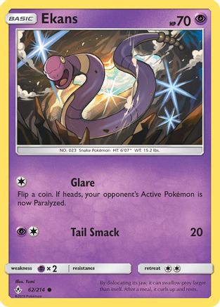 SM - Unbroken Bonds Ekans #62