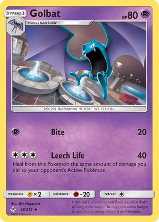 SM - Unbroken Bonds Golbat #65