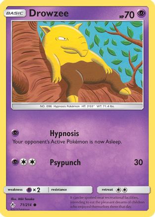 SM - Unbroken Bonds Drowzee #71