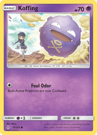 SM - Unbroken Bonds Koffing #73