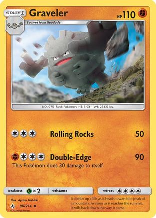 SM - Unbroken Bonds Graveler #88