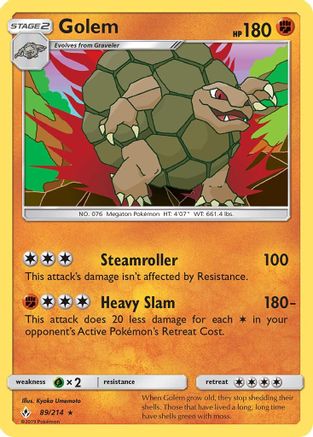 SM - Unbroken Bonds Golem #89