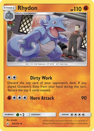 SM - Unbroken Bonds Rhydon #94