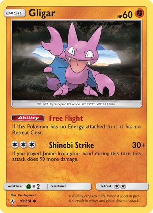 SM - Unbroken Bonds Gligar #98