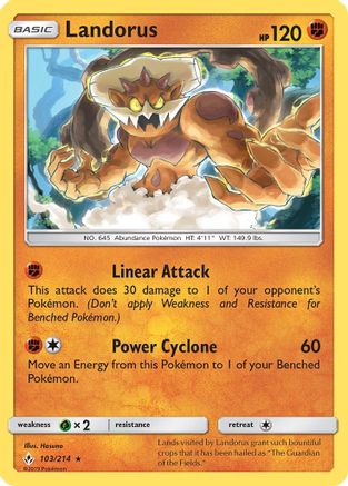 SM - Unbroken Bonds Landorus #103
