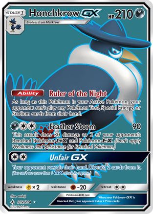 SM - Unbroken Bonds Honchkrow GX (Full Art) #202