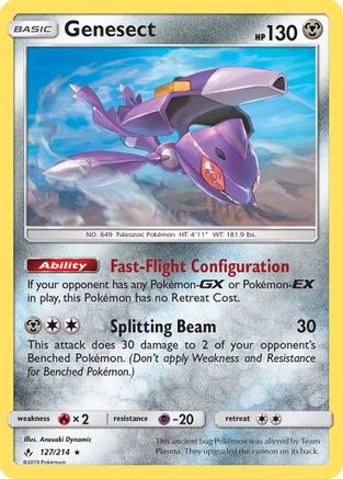 SM - Unbroken Bonds Genesect #127