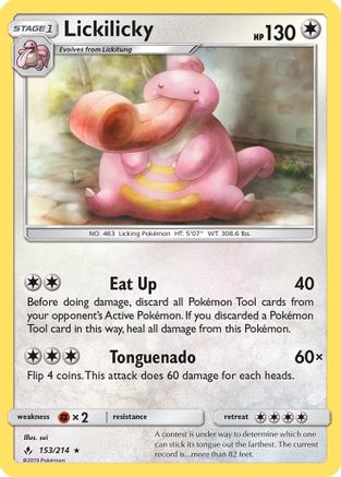 SM - Unbroken Bonds Lickilicky #153