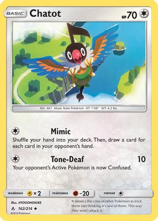 SM - Unbroken Bonds Chatot #162