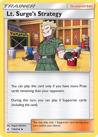 SM - Unbroken Bonds Lt. Surge's Strategy #178