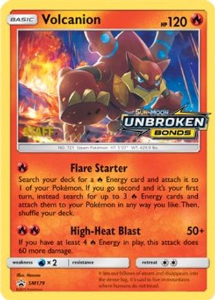 SM Promos Volcanion - SM179 (Prerelease) [Staff] #SM179