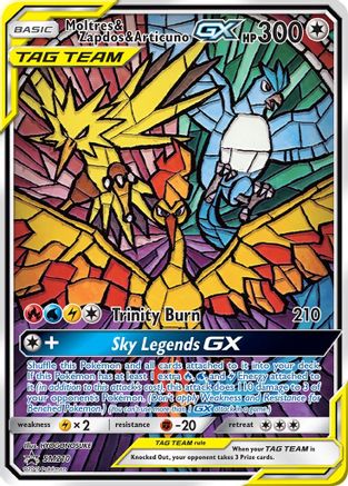 Bundle Moltres Zapdos Articuno Pokemon Card GB Sprite Art Gx 