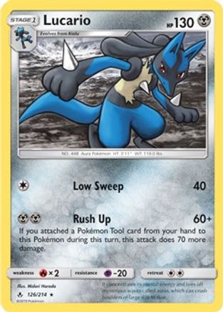 Deck Exclusives Lucario - 126/214 (SM Unbroken Bonds) #126