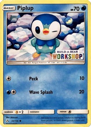 Miscellaneous Cards & Products Piplup - 32/156 (Build-A-Bear Workshop Exclusive) #032