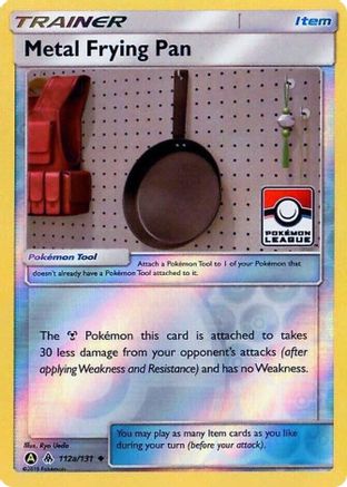 League & Championship Cards Metal Frying Pan - 112a/131 (Pokemon League) #112a