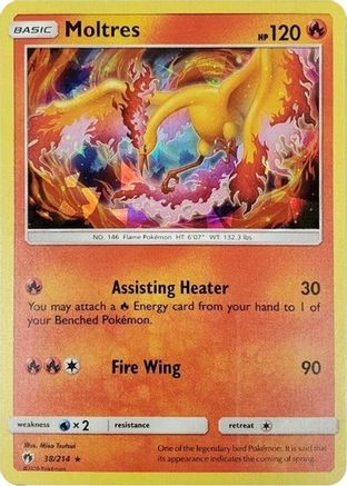 Deck Exclusives Moltres - 38/214 (Cracked Ice Holo) #038