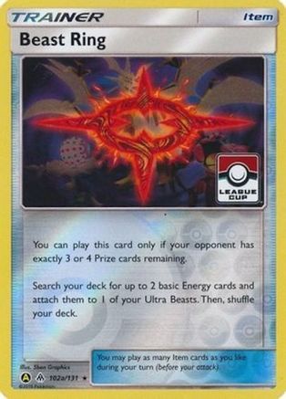 League & Championship Cards Beast Ring - 102a/131 (League Cup) #102a