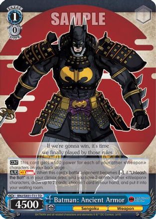 Batman: Ancient Armor - Batman Ninja - Weiss Schwarz