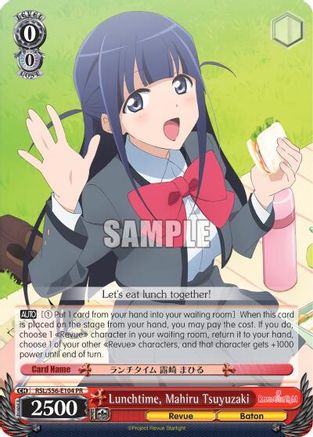 Lunchtime, Mahiru Tsuyuzaki - Revue Starlight - Weiss Schwarz